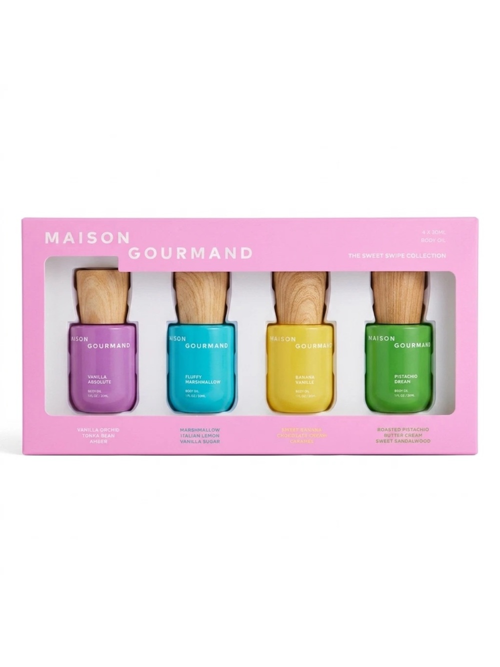 Madison Gourmand Sweet Swipe Collection 4 X 30 ml Body Oil Set